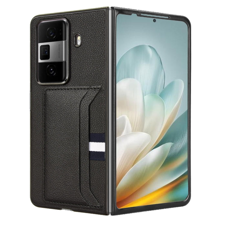 For Honor Magic Vs3 Litchi Texture Card Slot Phone Case