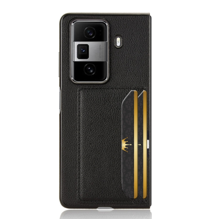 For Honor Magic Vs3 Litchi Texture Card Slot Phone Case