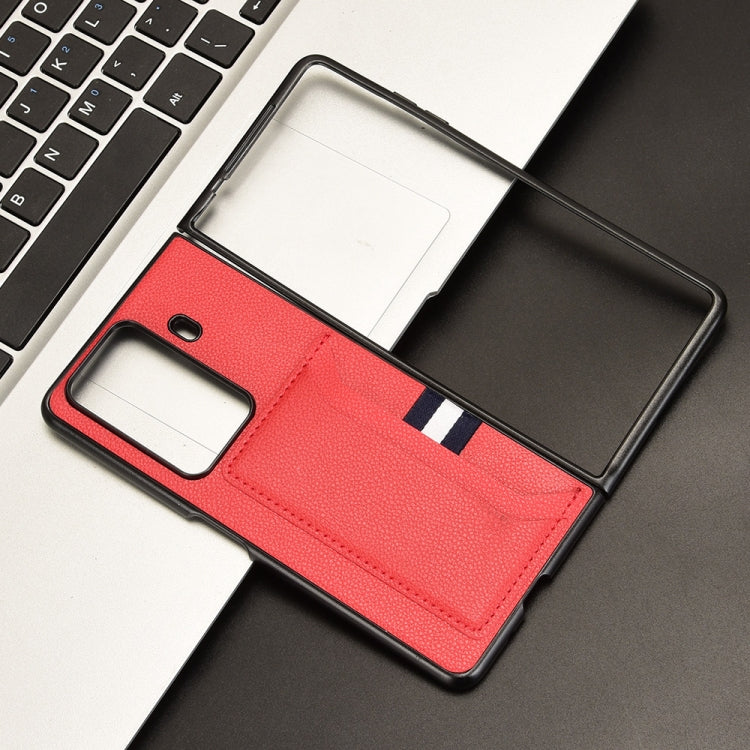 For Honor Magic Vs3 Litchi Texture Card Slot Phone Case
