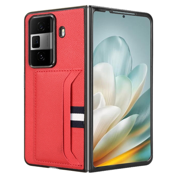 For Honor Magic Vs3 Litchi Texture Card Slot Phone Case
