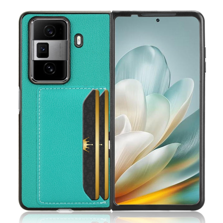 For Honor Magic Vs3 Litchi Texture Card Slot Phone Case