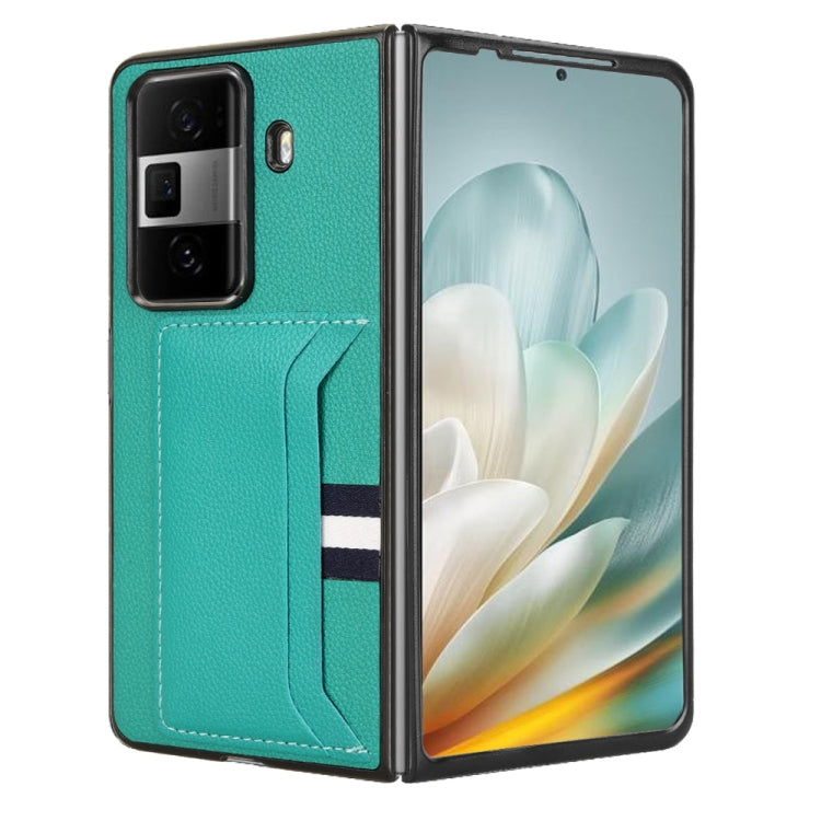 For Honor Magic Vs3 Litchi Texture Card Slot Phone Case