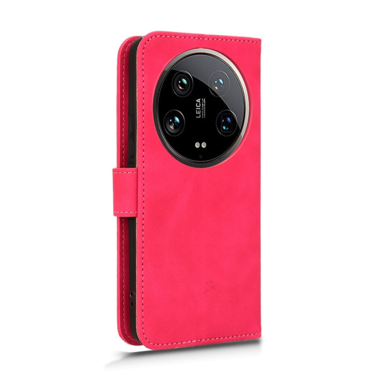 For Xiaomi 14 Ultra Skin Feel Magnetic Flip Leather Phone Case
