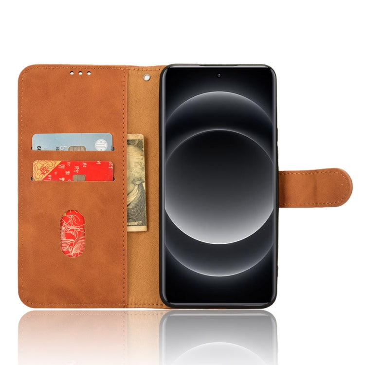 For Xiaomi 14 Ultra Skin Feel Magnetic Flip Leather Phone Case