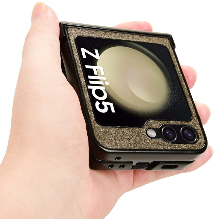 For Samsung Galaxy Z Flip5 Sandskin Texture Phone Case