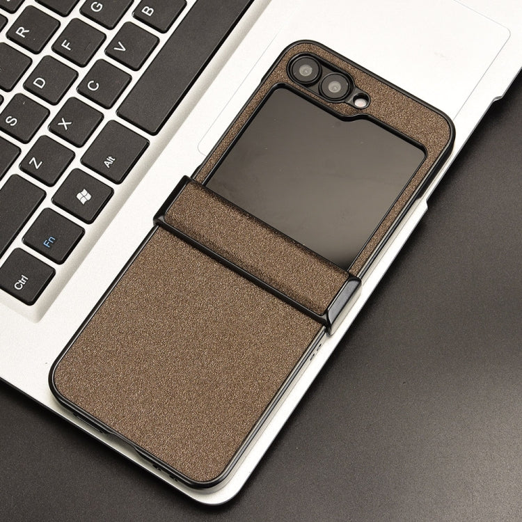 For Samsung Galaxy Z Flip6 / Flip7 FE Sandskin Texture Phone Case