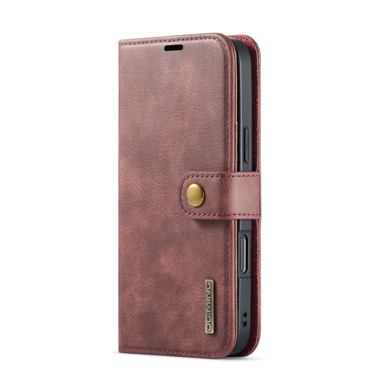 For iPhone 16 Pro DG.MING Crazy Horse Texture Detachable Magnetic Leather Phone Case