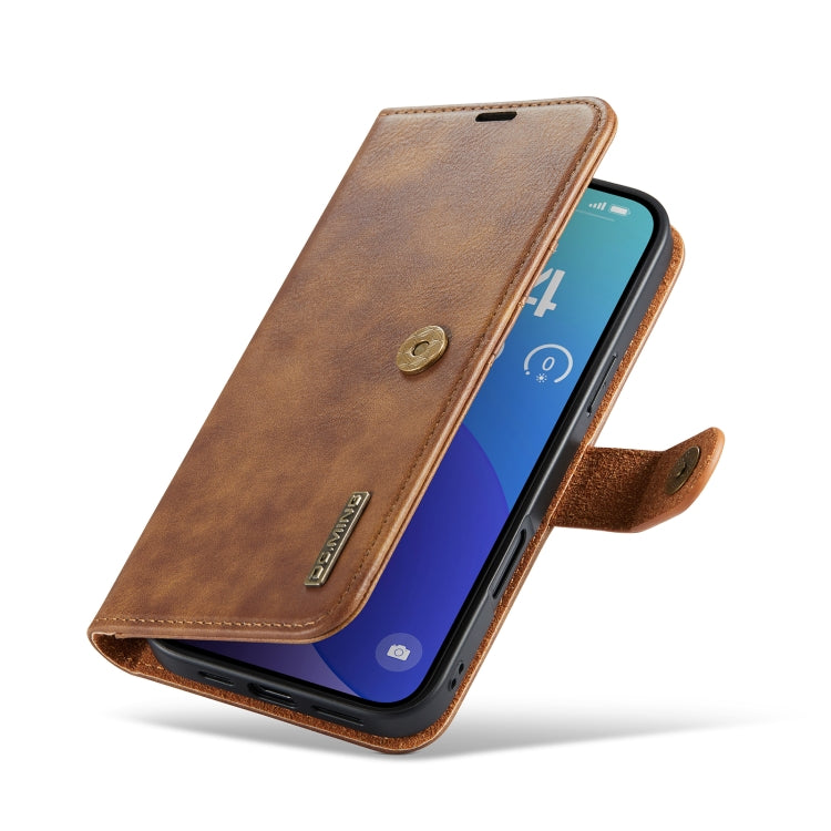 For iPhone 16 Pro DG.MING Crazy Horse Texture Detachable Magnetic Leather Phone Case