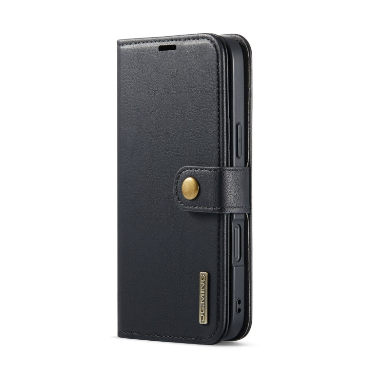 For iPhone 16 DG.MING Crazy Horse Texture Detachable Magnetic Leather Phone Case