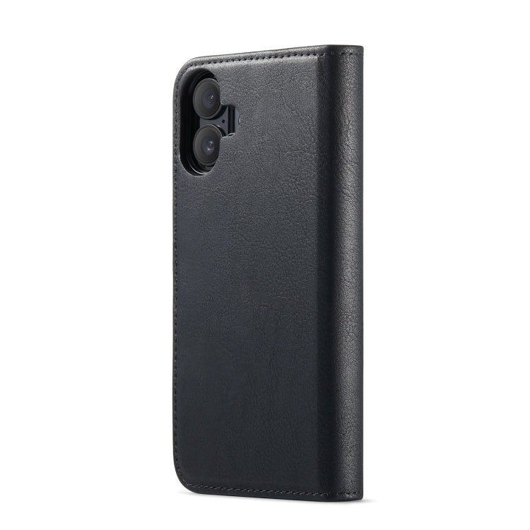 For iPhone 16 DG.MING Crazy Horse Texture Detachable Magnetic Leather Phone Case