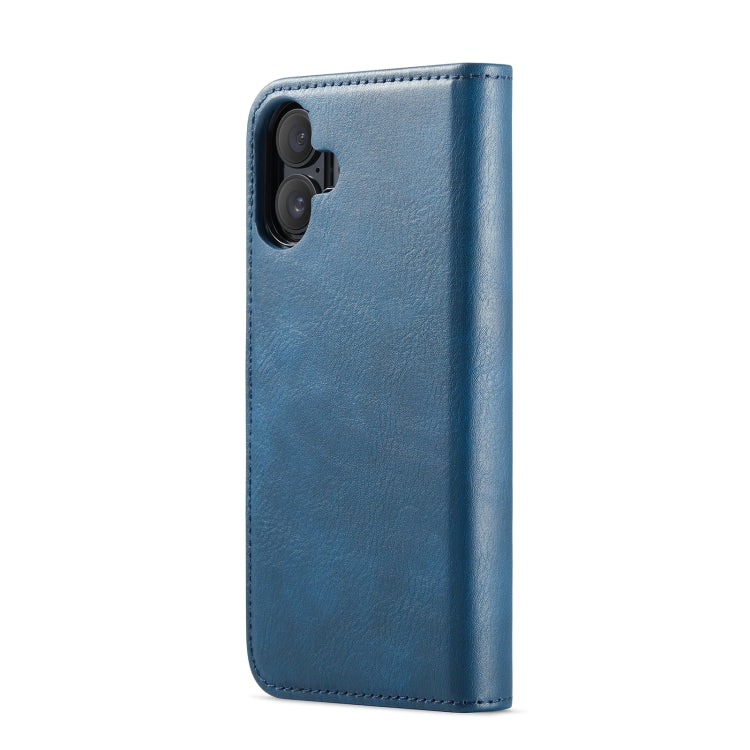 For iPhone 16 DG.MING Crazy Horse Texture Detachable Magnetic Leather Phone Case