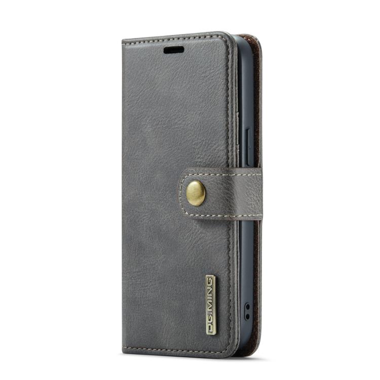 For iPhone 17e / 16e DG.MING Crazy Horse Texture Detachable Magnetic Leather Phone Case