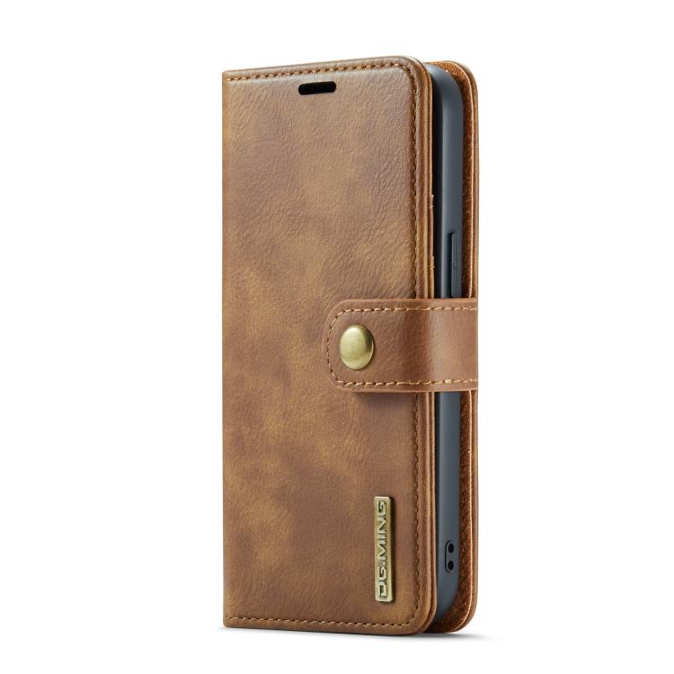 For iPhone 17e / 16e DG.MING Crazy Horse Texture Detachable Magnetic Leather Phone Case