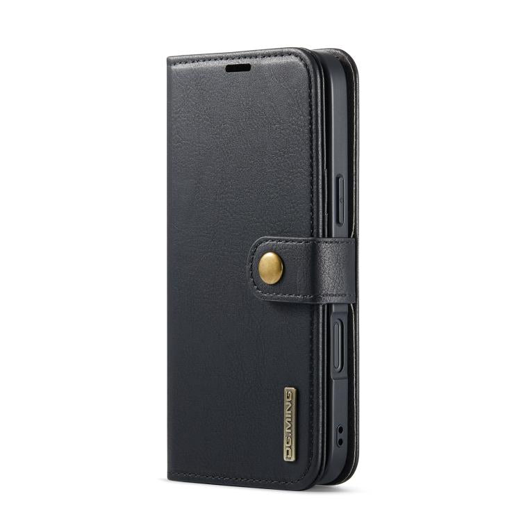 For iPhone 17 DG.MING Crazy Horse Texture Detachable Magnetic Leather Phone Case