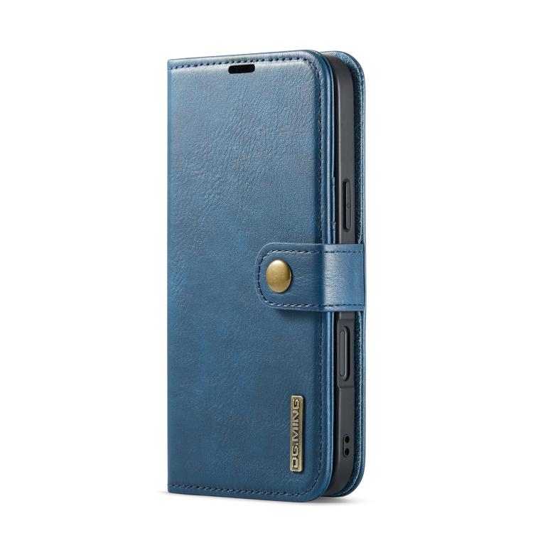For iPhone 17 DG.MING Crazy Horse Texture Detachable Magnetic Leather Phone Case