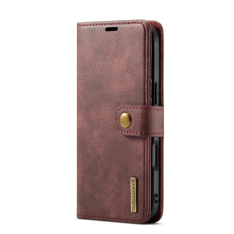 For iPhone Air DG.MING Crazy Horse Texture Detachable Magnetic Leather Phone Case