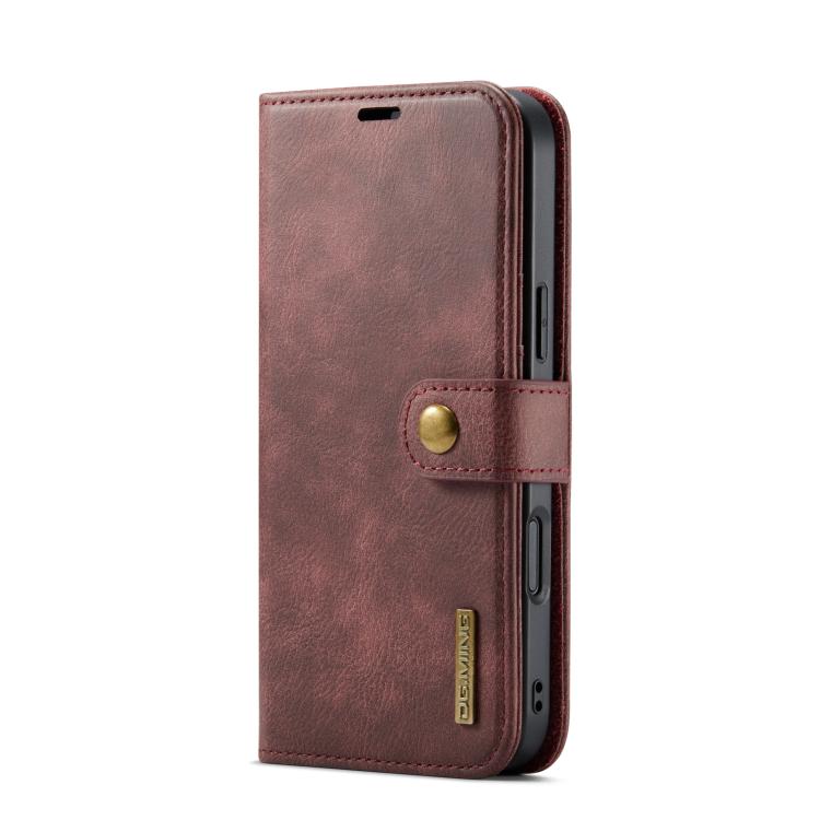 For iPhone 17 Pro DG.MING Crazy Horse Texture Detachable Magnetic Leather Phone Case