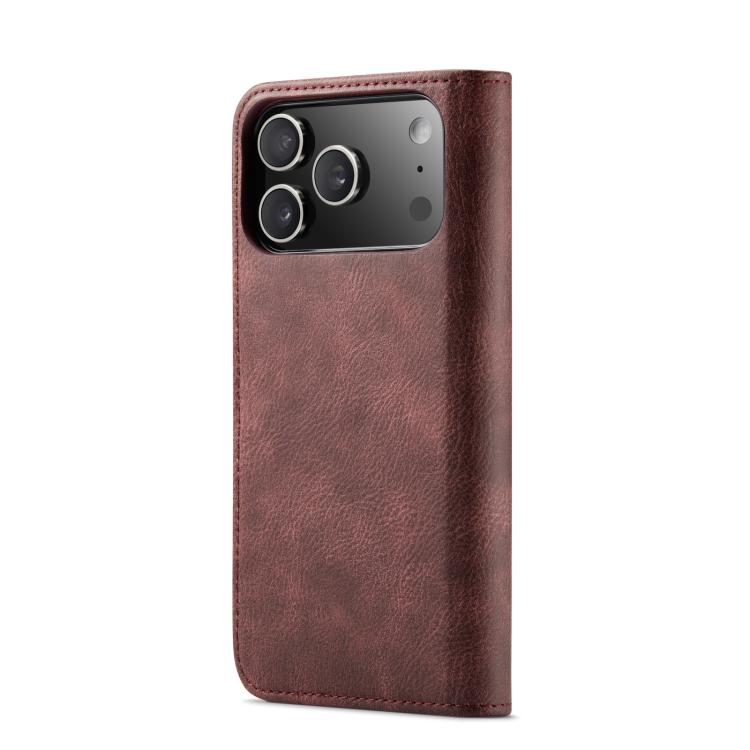 For iPhone 17 Pro DG.MING Crazy Horse Texture Detachable Magnetic Leather Phone Case