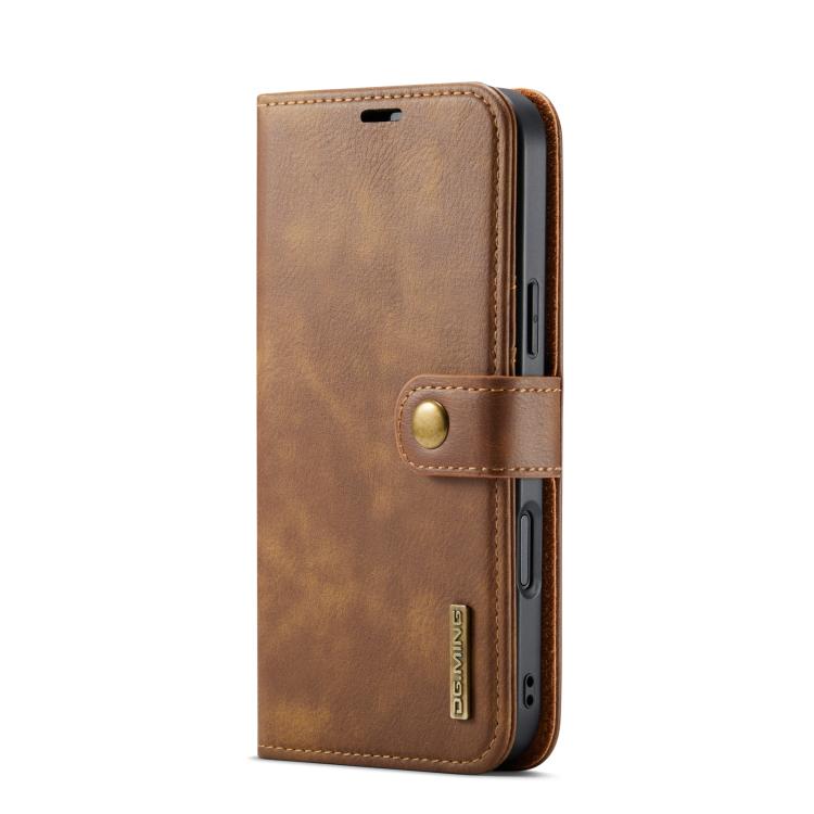 For iPhone 17 Pro DG.MING Crazy Horse Texture Detachable Magnetic Leather Phone Case