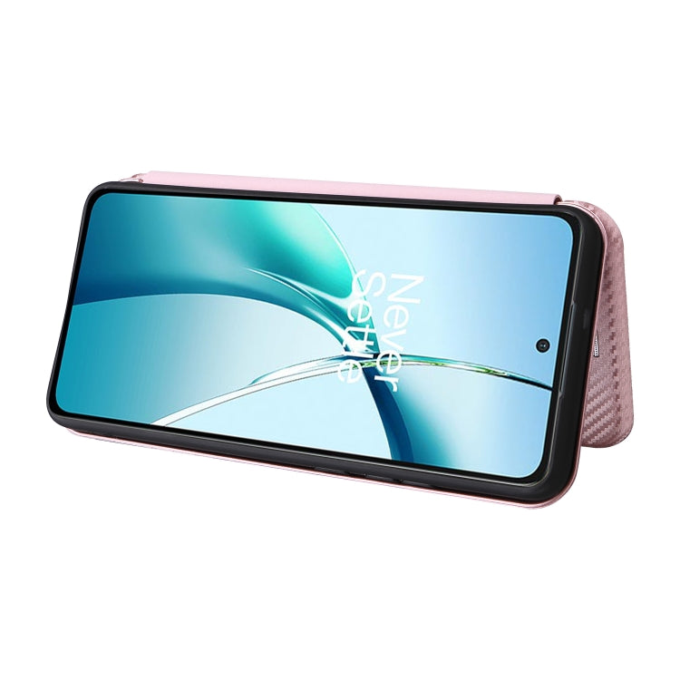 For OnePlus Nord CE4 Lite Carbon Fiber Texture Flip Leather Phone Case