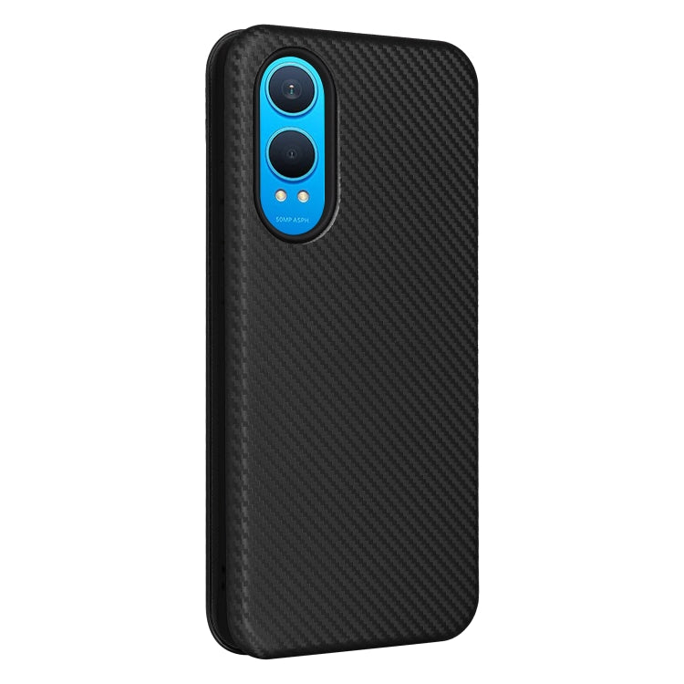 For OnePlus Nord CE4 Lite Carbon Fiber Texture Flip Leather Phone Case