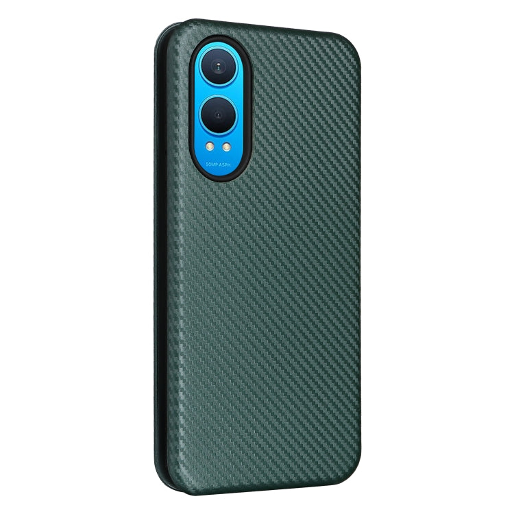 For OnePlus Nord CE4 Lite Carbon Fiber Texture Flip Leather Phone Case