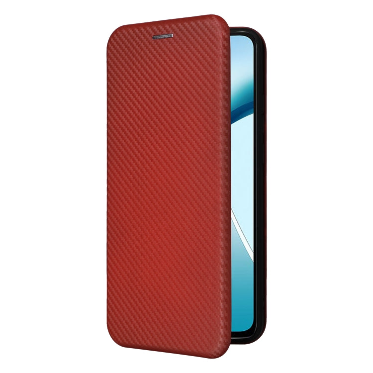 For OnePlus Nord CE4 Lite Carbon Fiber Texture Flip Leather Phone Case