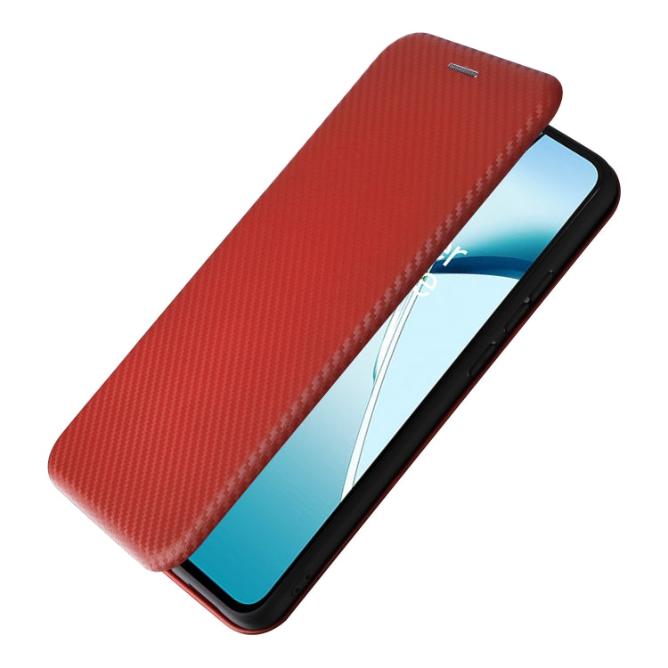 For OnePlus Nord CE4 Lite Carbon Fiber Texture Flip Leather Phone Case