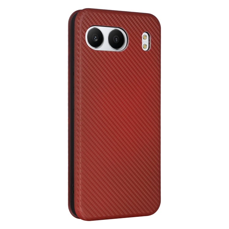 For OnePlus Nord 4 5G Carbon Fiber Texture Flip Leather Phone Case