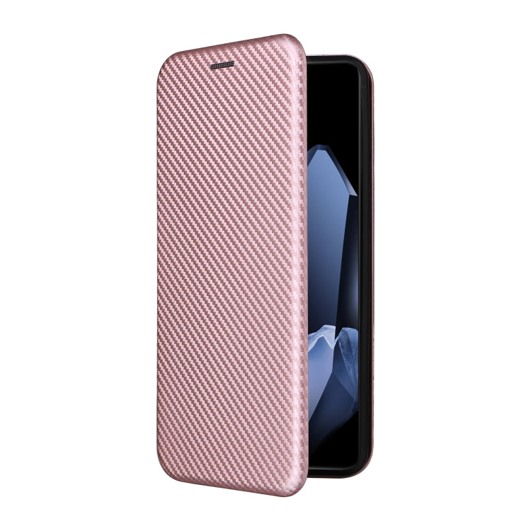 For OnePlus 13 Carbon Fiber Texture Flip Leather Phone Case