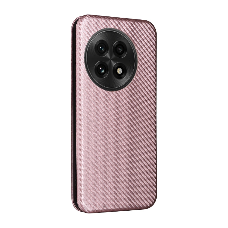For OnePlus 13 Carbon Fiber Texture Flip Leather Phone Case