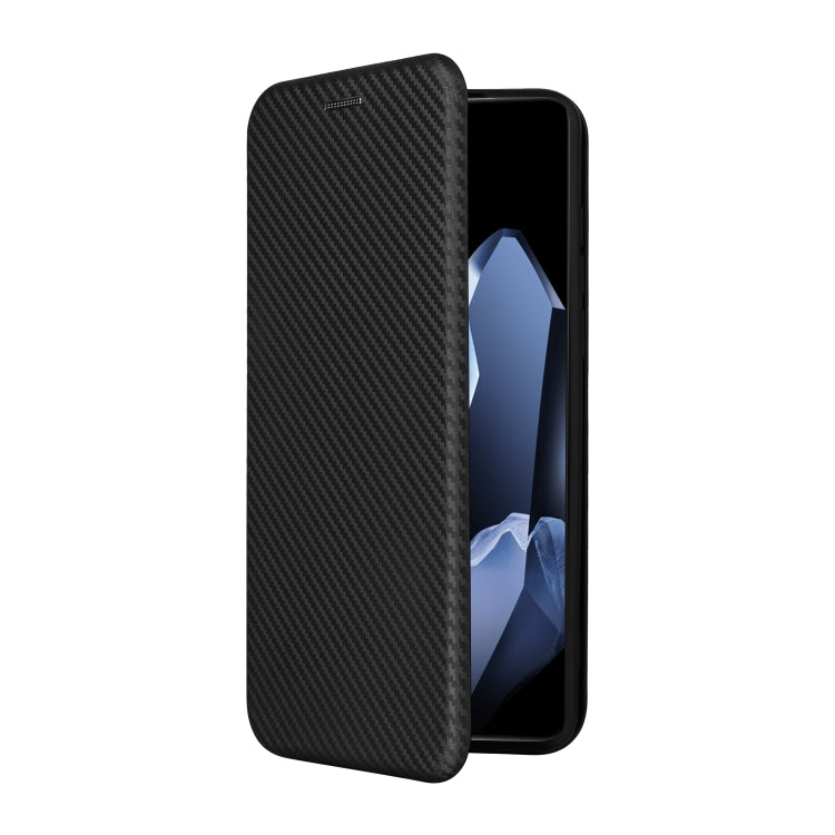For OnePlus 13 Carbon Fiber Texture Flip Leather Phone Case