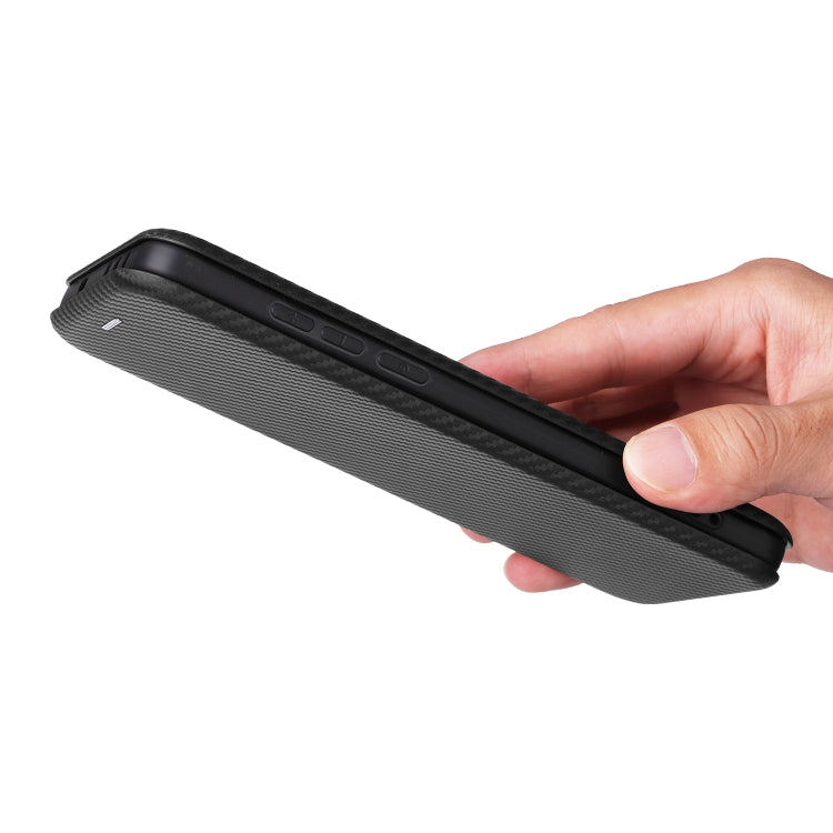 For OnePlus 13 Carbon Fiber Texture Flip Leather Phone Case