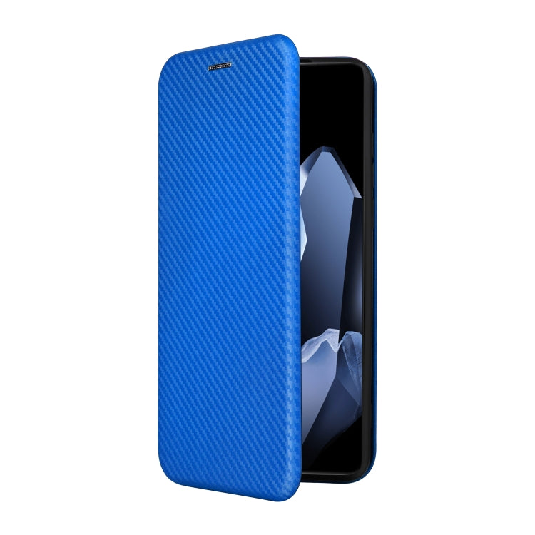 For OnePlus 13 Carbon Fiber Texture Flip Leather Phone Case