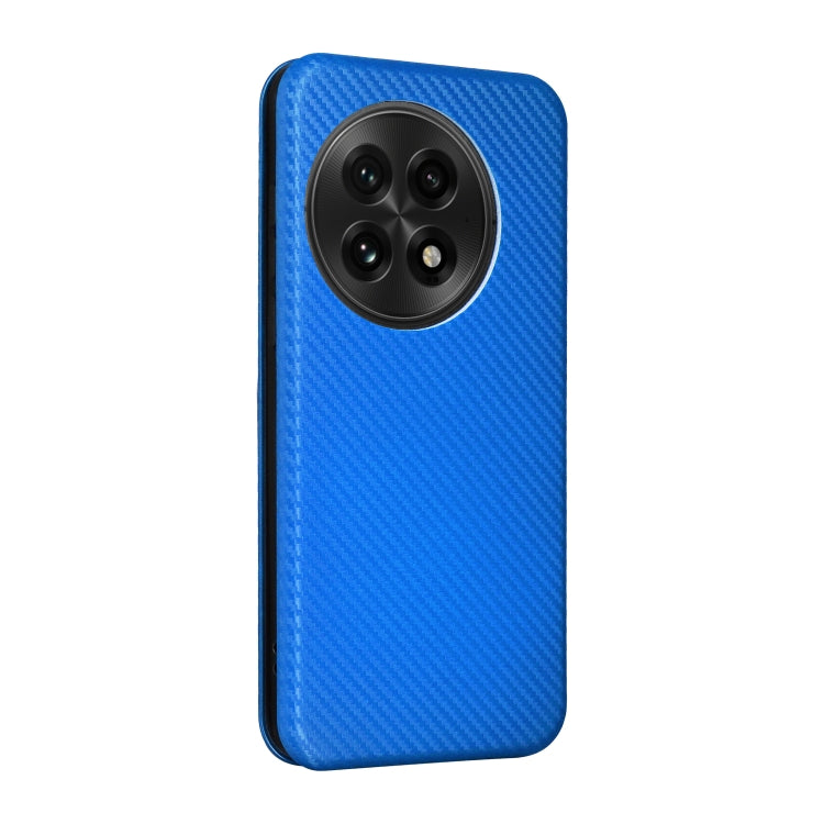 For OnePlus 13 Carbon Fiber Texture Flip Leather Phone Case