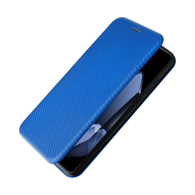 For OnePlus 13 Carbon Fiber Texture Flip Leather Phone Case