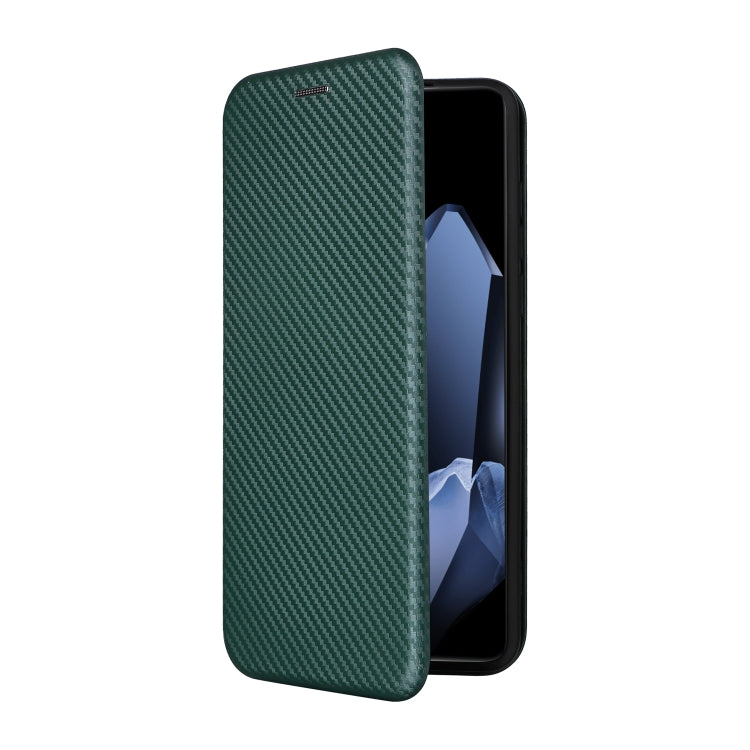 For OnePlus 13 Carbon Fiber Texture Flip Leather Phone Case