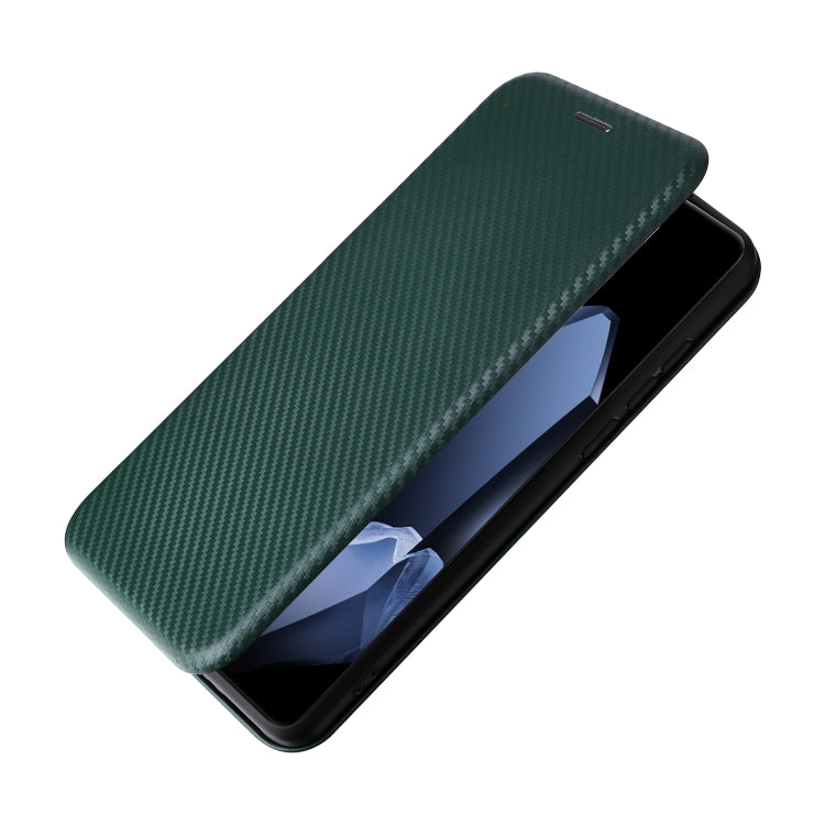 For OnePlus 13 Carbon Fiber Texture Flip Leather Phone Case