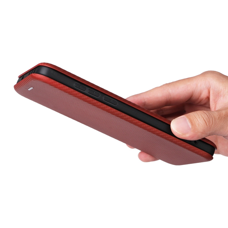 For OnePlus 13 Carbon Fiber Texture Flip Leather Phone Case
