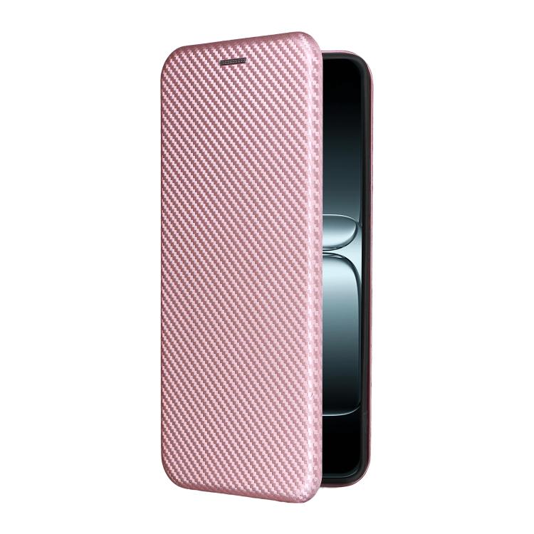 For OnePlus 13T Carbon Fiber Texture Flip Leather Phone Case