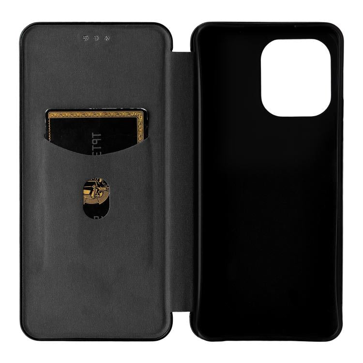 For OnePlus 13T Carbon Fiber Texture Flip Leather Phone Case