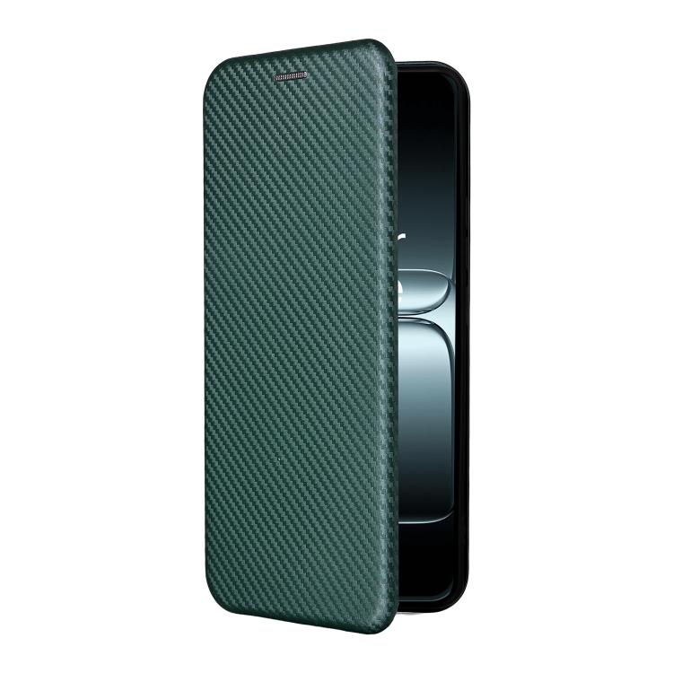 For OnePlus 13T Carbon Fiber Texture Flip Leather Phone Case