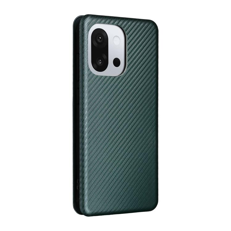 For OnePlus 13T Carbon Fiber Texture Flip Leather Phone Case
