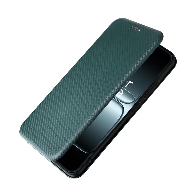 For OnePlus 13T Carbon Fiber Texture Flip Leather Phone Case
