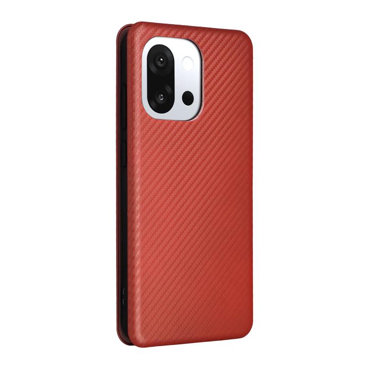 For OnePlus 13T Carbon Fiber Texture Flip Leather Phone Case