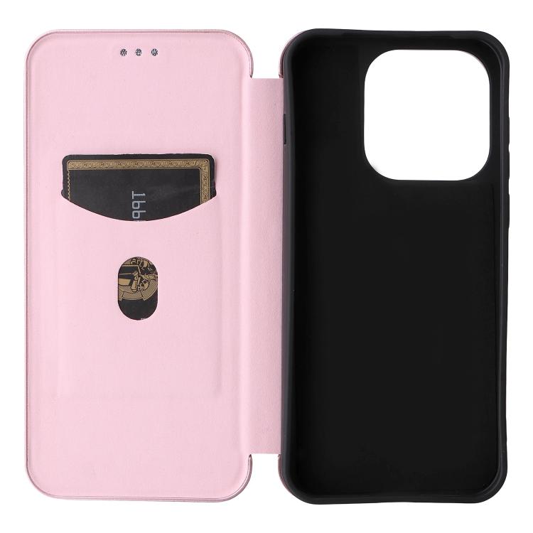For OnePlus 15 Carbon Fiber Texture Flip Leather Phone Case
