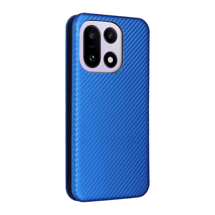 For OnePlus 15 Carbon Fiber Texture Flip Leather Phone Case