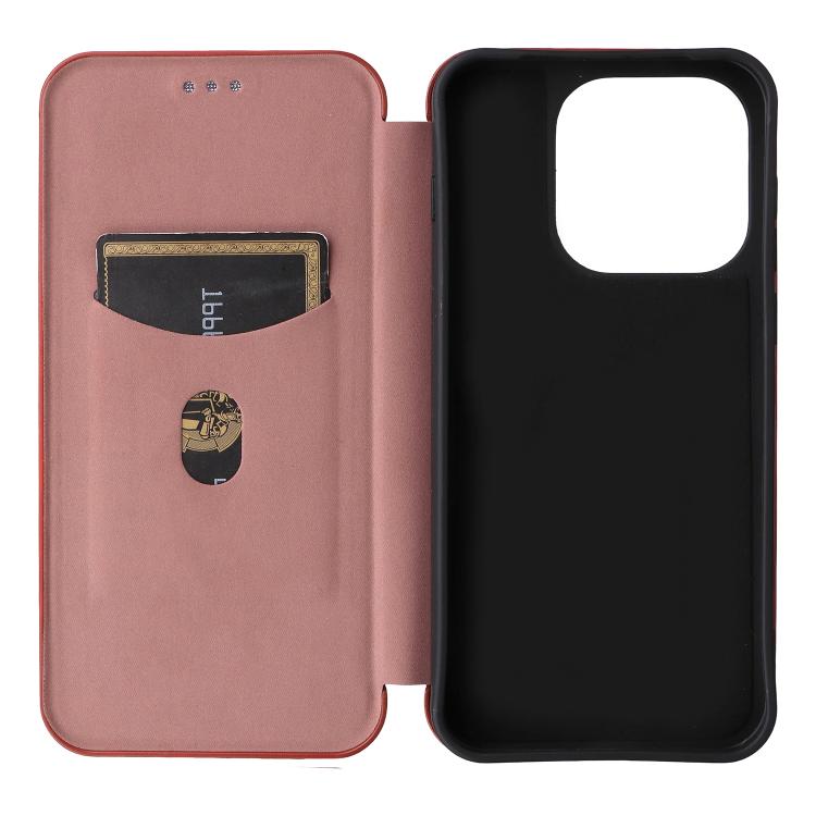 For OnePlus 15 Carbon Fiber Texture Flip Leather Phone Case