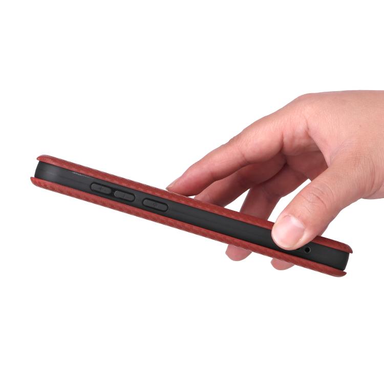 For OnePlus 15 Carbon Fiber Texture Flip Leather Phone Case