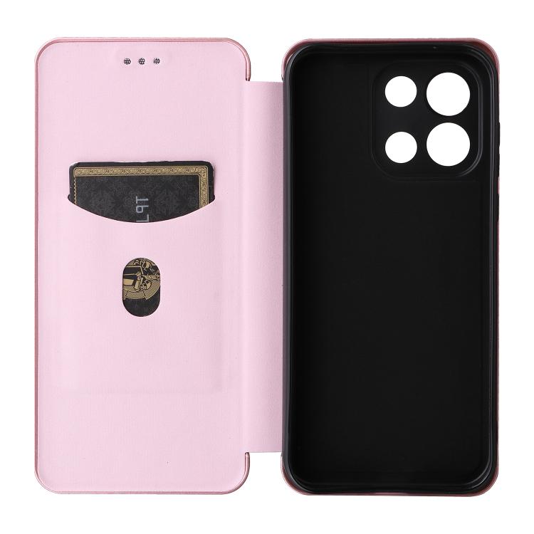 For OnePlus Turbo 6 Carbon Fiber Texture Flip Leather Phone Case